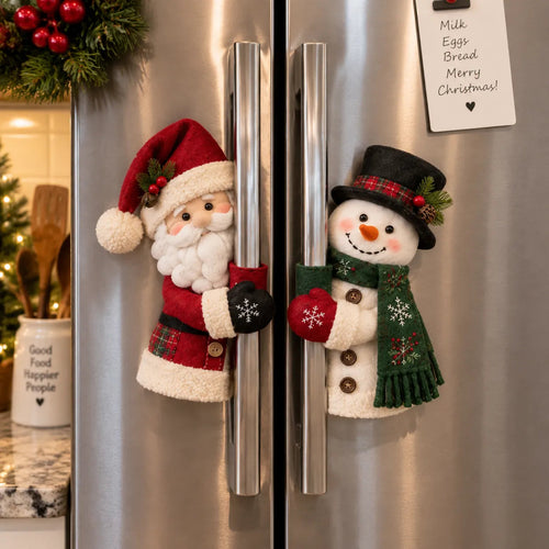 ☃️🎅Christmas Santa & Snowman Handle Huggers