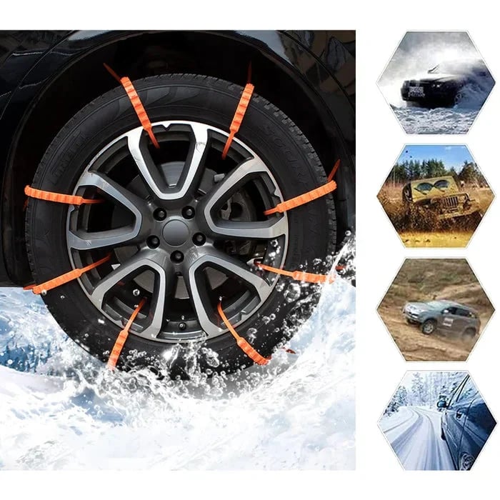 🔥2026 Winter Hot Sale🔥Universal Reusable Anti-skid PE Tire Chains