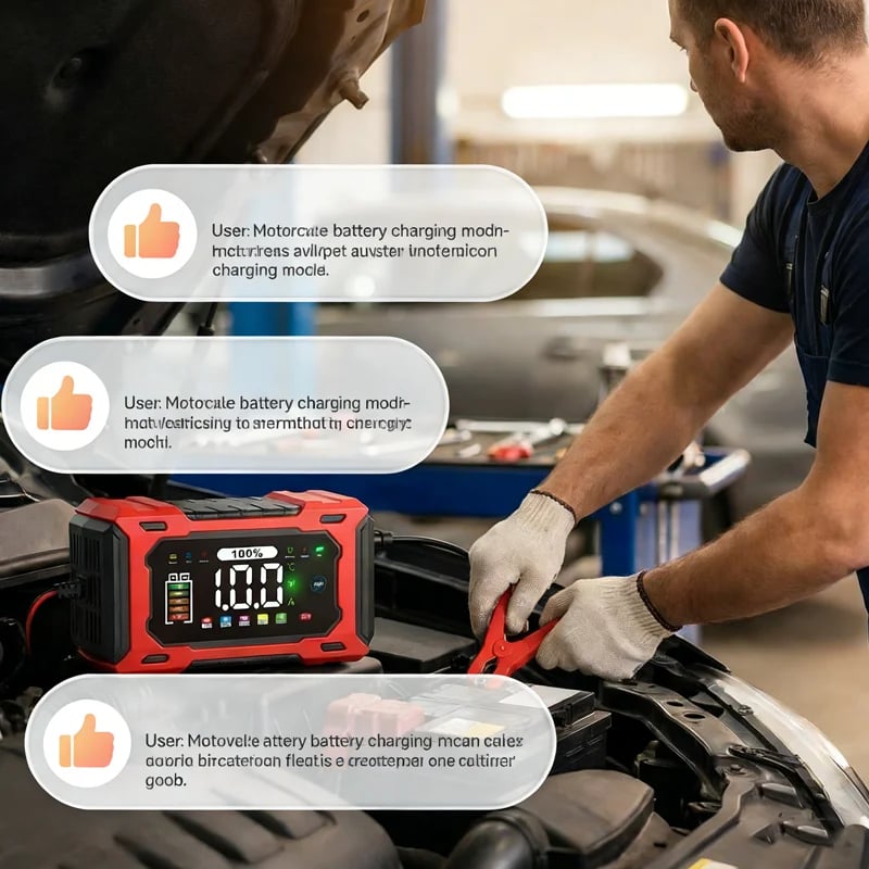 ⏳⏳Time-Limited Special⏰12V 6A Smart Car Battery Charger , Auto Maintain & Desulfation
