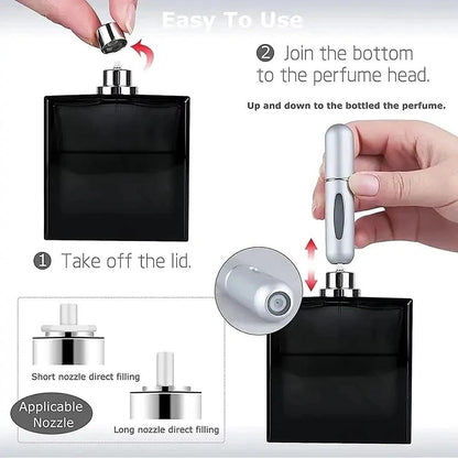 Take your favorite signature scent anywhere｜No spill, no mess, quick bottom‑fill design