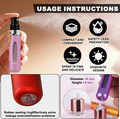Take your favorite signature scent anywhere｜No spill, no mess, quick bottom‑fill design