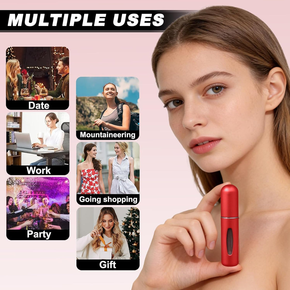 Take your favorite signature scent anywhere｜No spill, no mess, quick bottom‑fill design