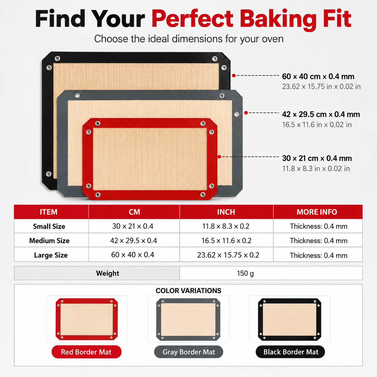 Non Stick Foldable silicone mat