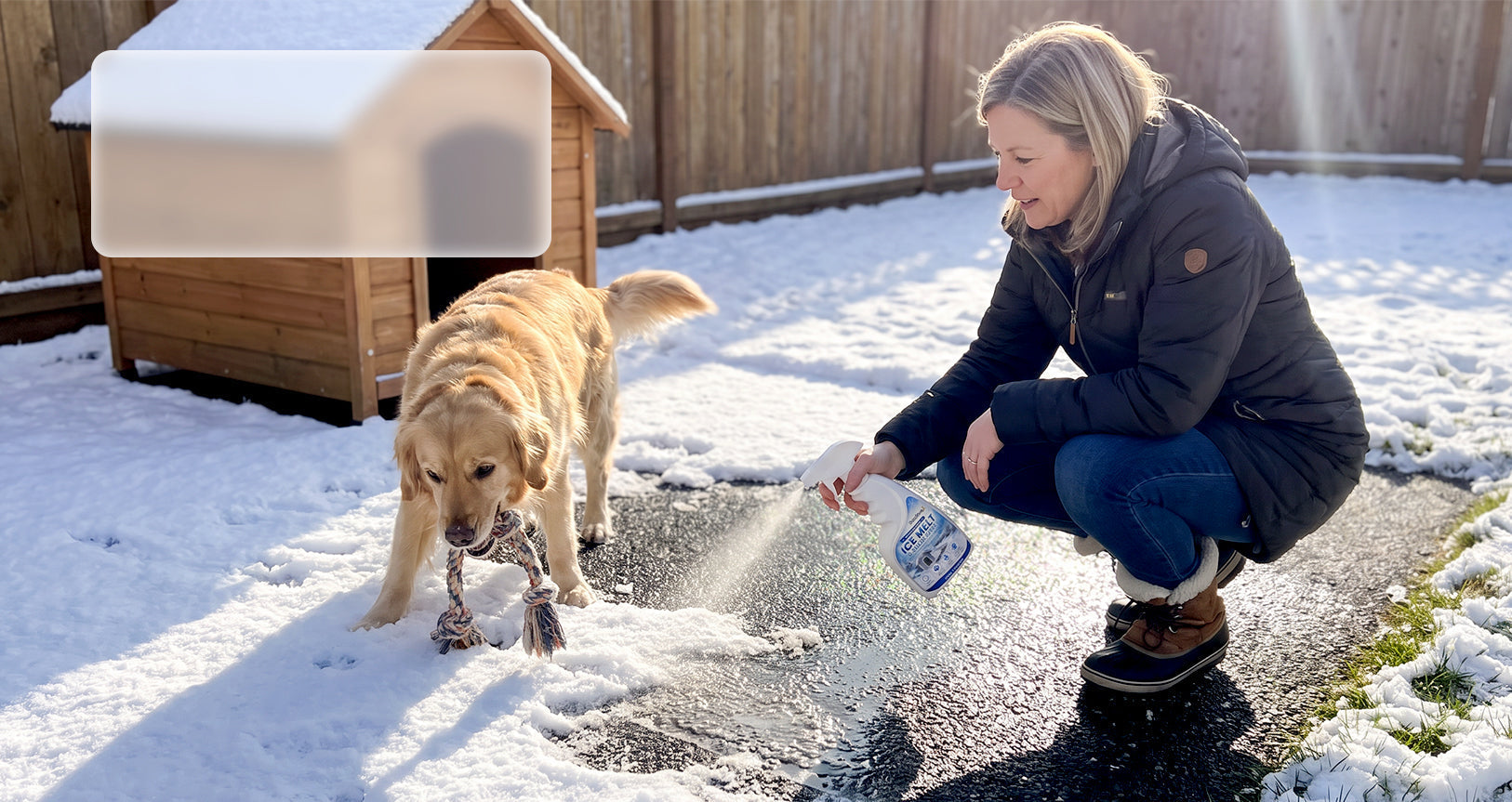 De-icing around kennel entrances