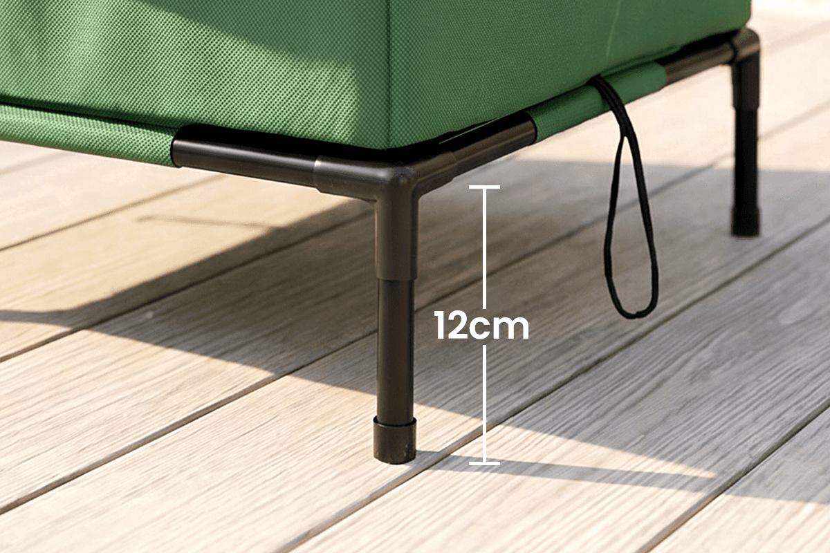 Elevated by 12 cm