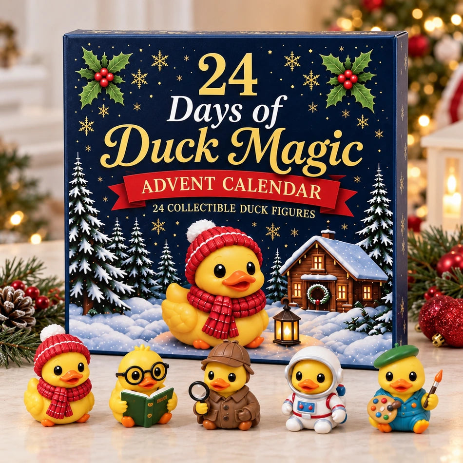 Duck Magic Christmas Advent Calendar with collectible duck figures