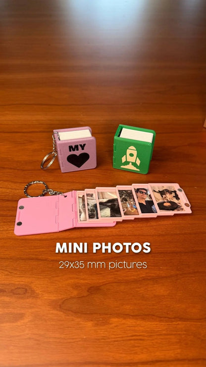 📖 Mini Photo Book Keychain
