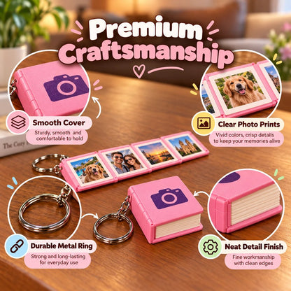 📖 Mini Photo Book Keychain