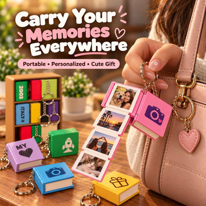 📖 Mini Photo Book Keychain