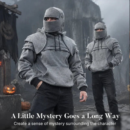 🛡️ Knight Cosplay Hoodie – Medieval Fantasy Streetwear Pullover!