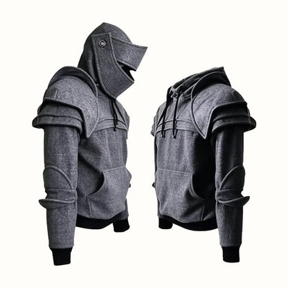 🛡️ Knight Cosplay Hoodie – Medieval Fantasy Streetwear Pullover!