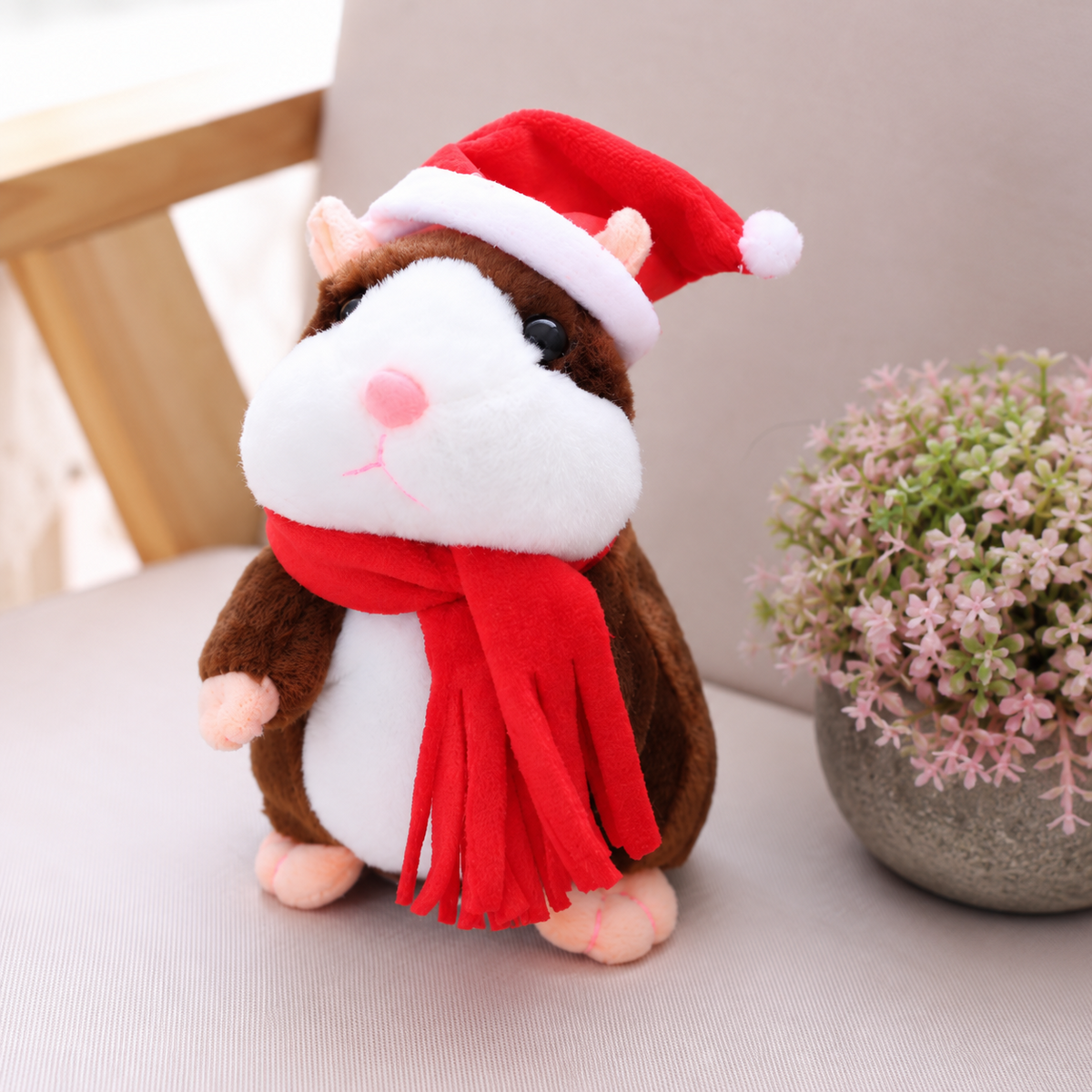 🐹 Talking Hamster Plush – repeats whatever you say, auto head-shaking, hilarious fun for kids & adults.🎁