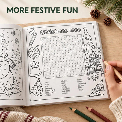 🎨24-Day Christmas Advent Coloring Book – Happy Days Cosy Christmas 🎄