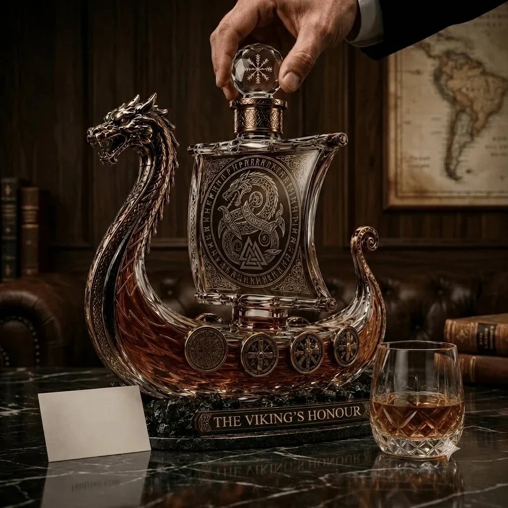 🛡️⚔️The Viking's Honour - Limited Edition Crystal Whiskey Decanter