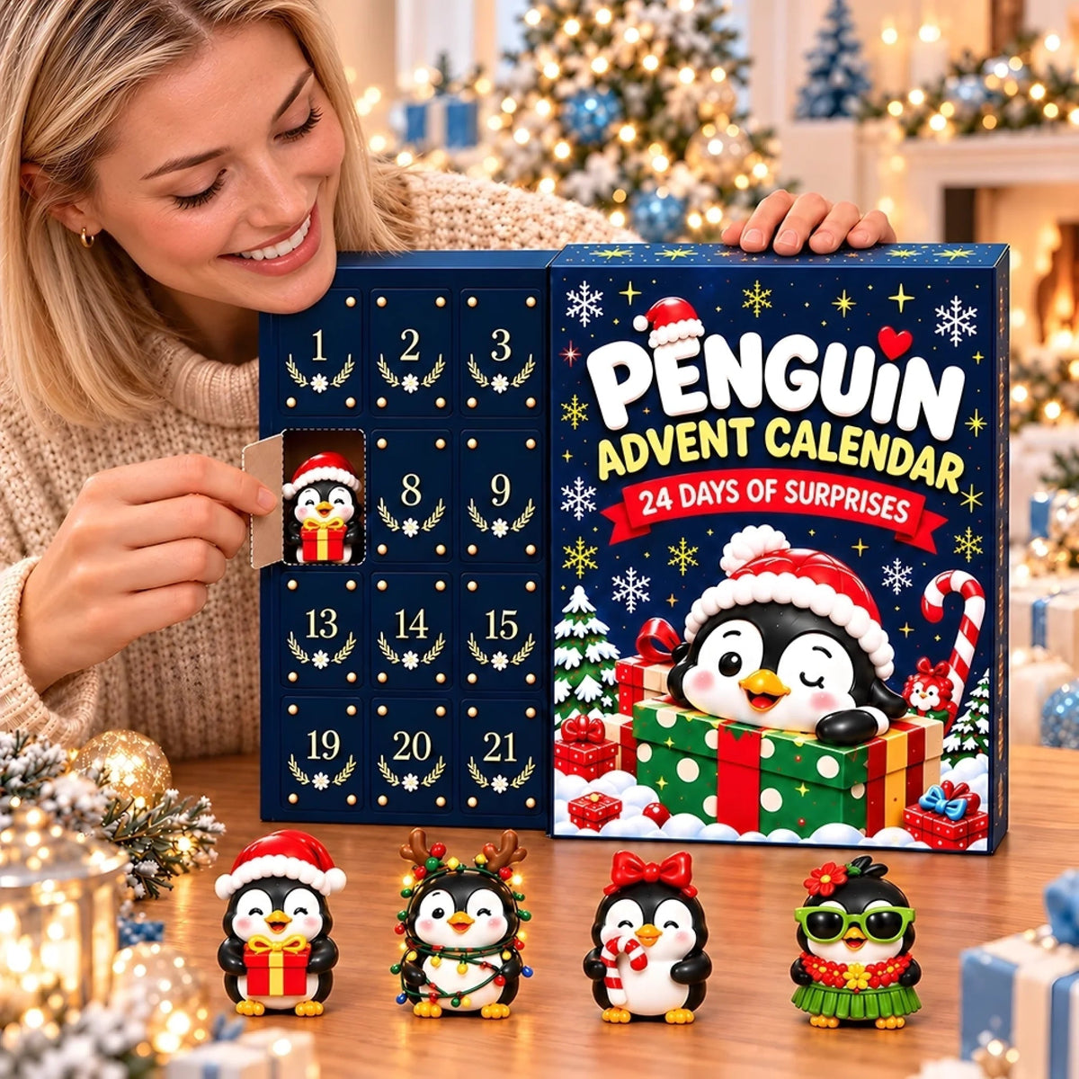 Christmas 24 Days of Penguin Surprises - Penguin Advent Calendar