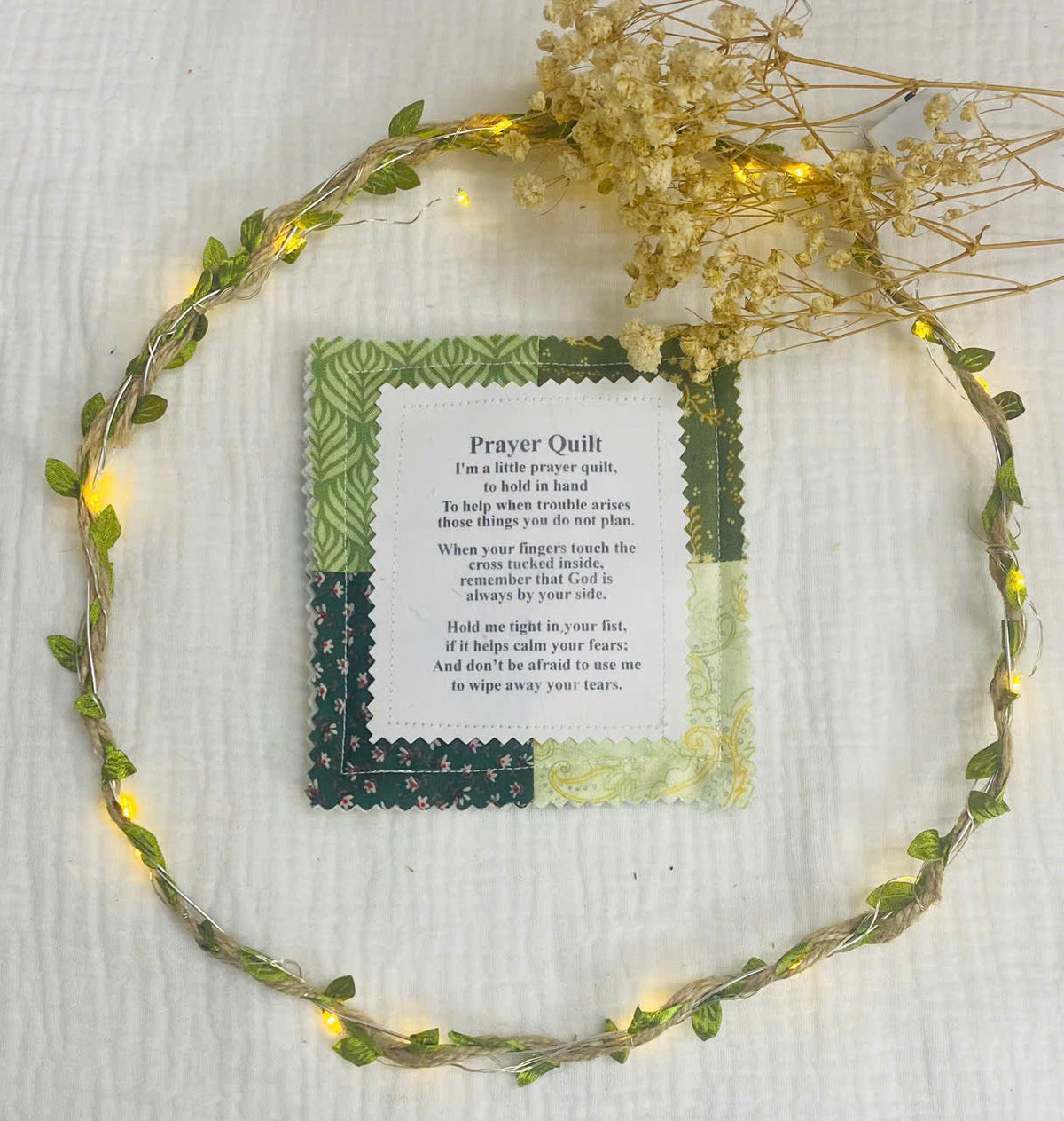 Prayer Hug™Pocket Quilt – a four-inch hug from God