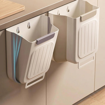 2026 New Hanging Bin for Kitchen Cabinet Doors, Plastic Folding Garbage Bin for Cabinet🗑️