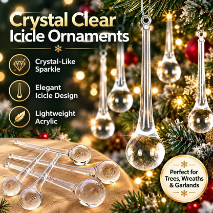 🎄💎✨ Crystal Teardrop Ornaments — Add Sparkle to Your Christmas!