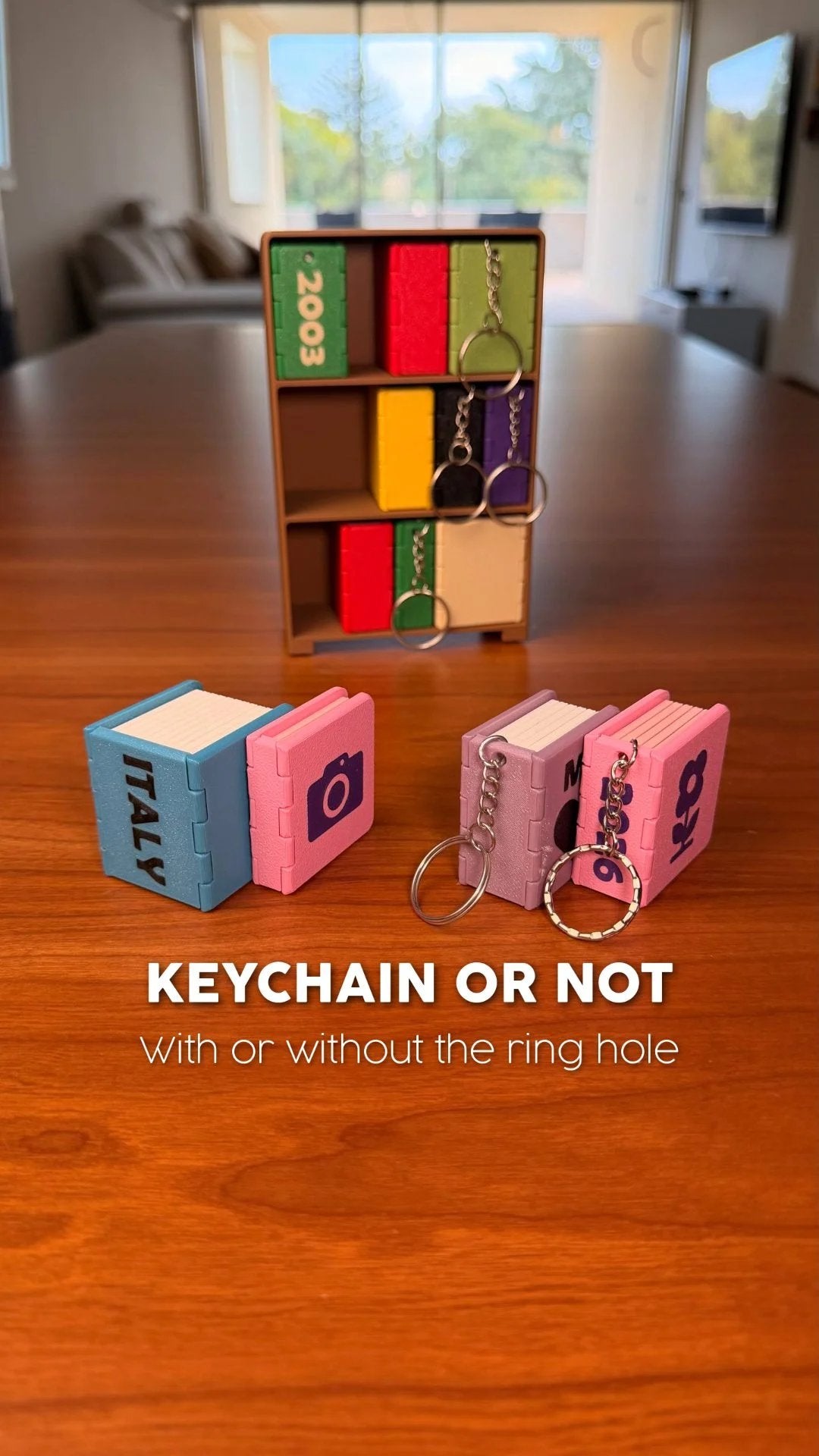 📖 Mini Photo Book Keychain