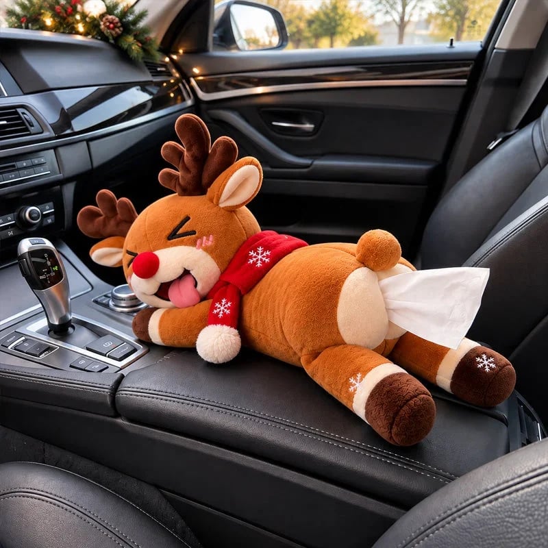 🎉🦌 Funny Christmas Reindeer Tissue Holder – The Cheekiest Christmas Decor!