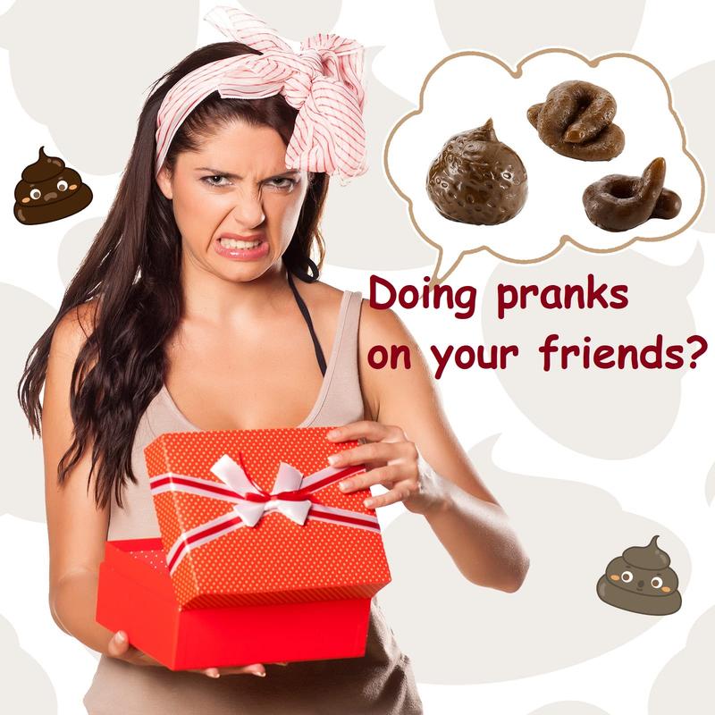 😂7 Pcs Fake Poop, Realistic Prank Poop🥳