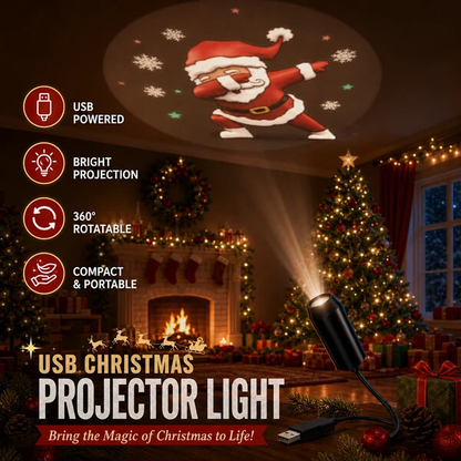 Plug‑and‑Play HD Holiday Projector, Multi‑Scene Projection Light for Christmas, Halloween & Faith‑Themed Decor