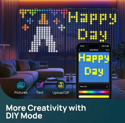 🎄 Smart DIY Programmable Curtain String Lights – Create Your Own Holiday Magic