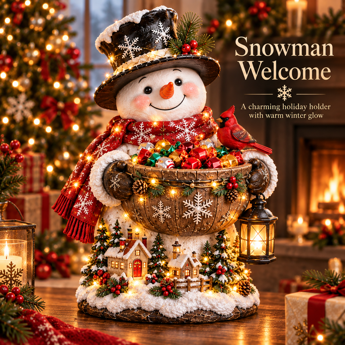 🎄✨ Lighted Christmas Candy Bowl Collection – 5 Festive Holiday Designs