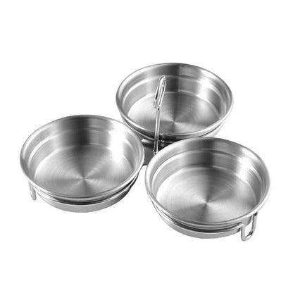3-in-1 Stainless Steel Egg Poacher – 304 steel, non-stick & versatile